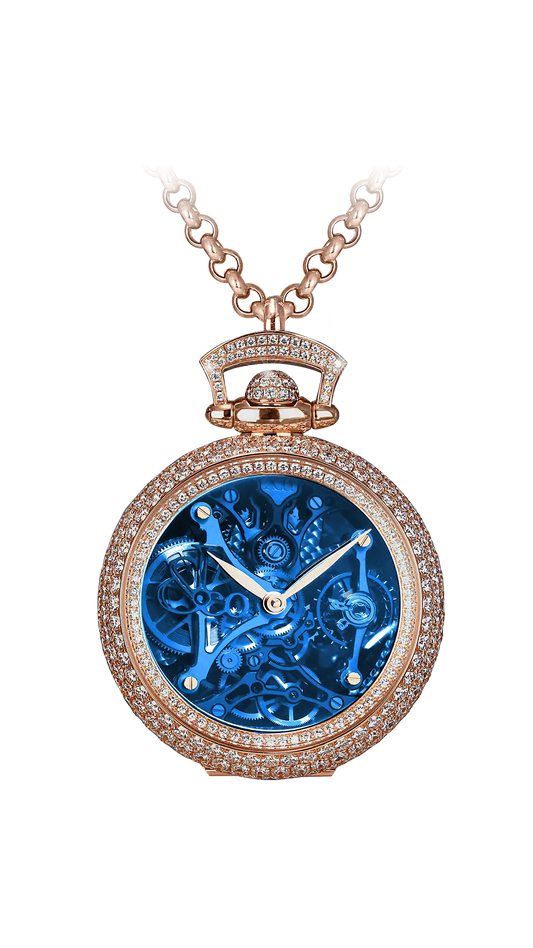 Brilliant Watch Pendant Northern Lights |  Blue Pavé Jacob & Co.