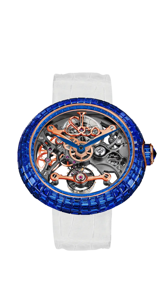 Brilliant Skeleton Baguette |  Blue Sapphires Jacob & Co.
