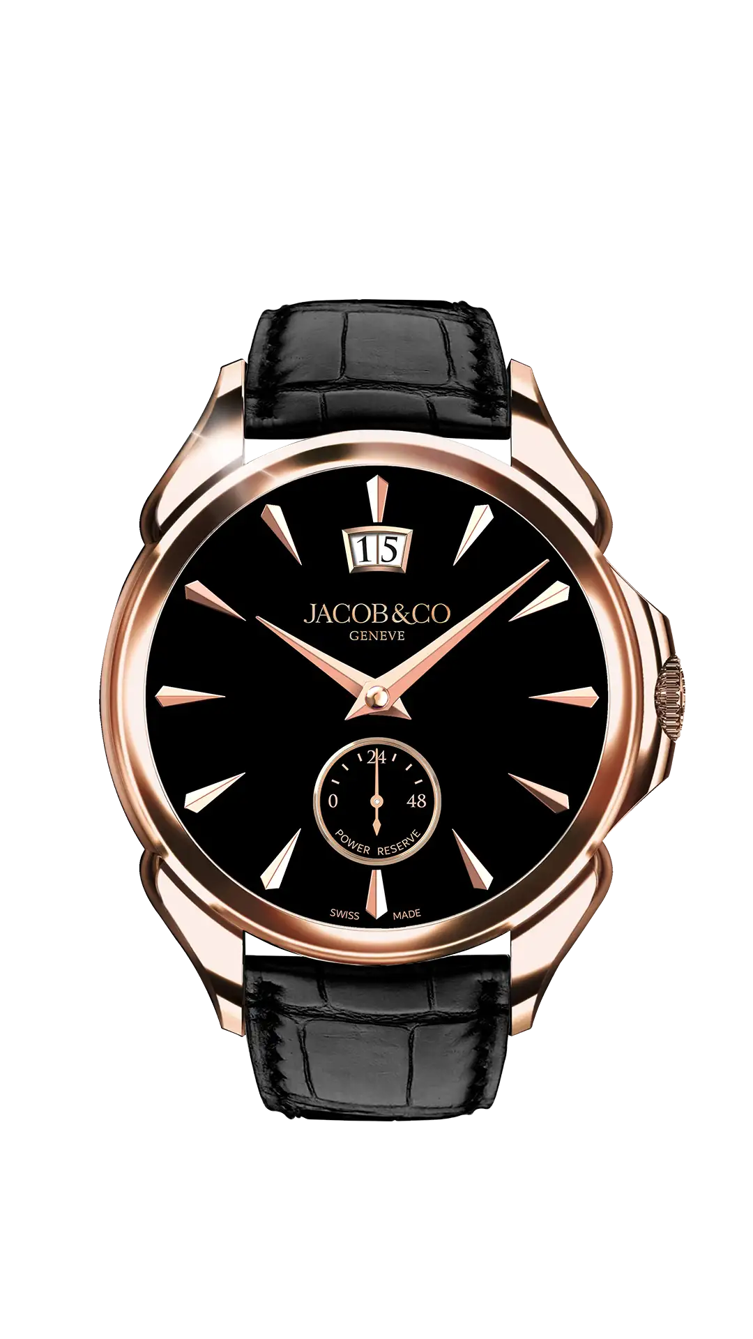 Palatial Classic |  Rose Gold (Onyx Black) Jacob & Co.
