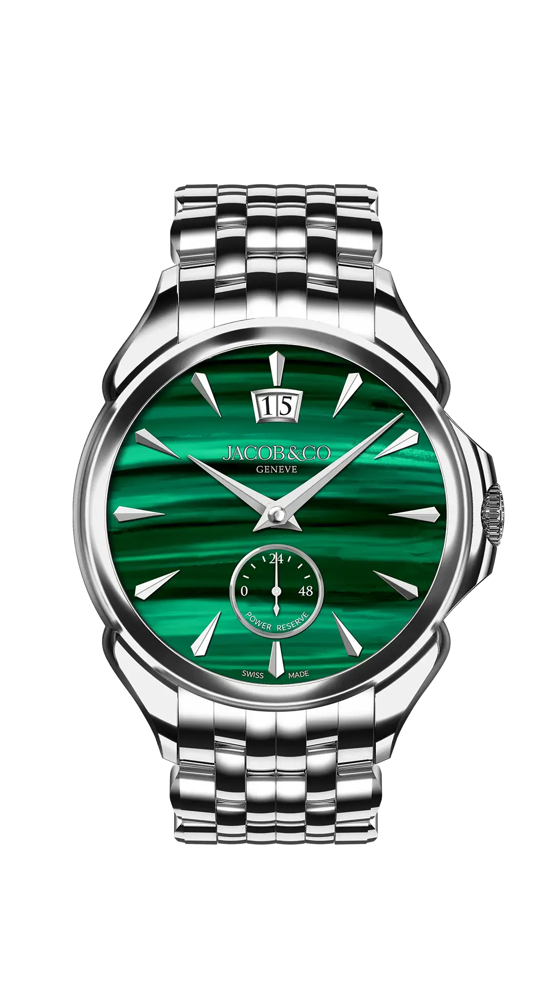 Palatial Classic |  Stainless Steel (Malachite) Bracelet Jacob & Co.