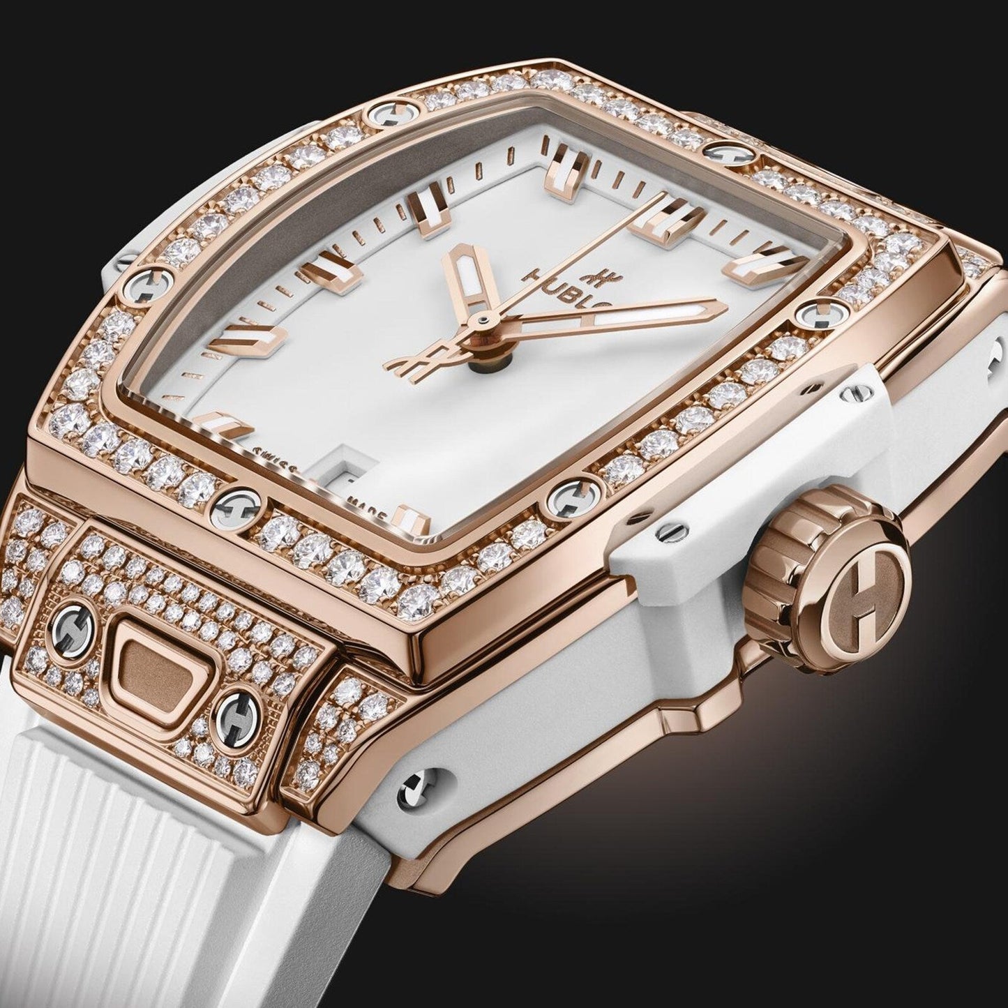 Spirit Of Big Bang King Gold White Pavé