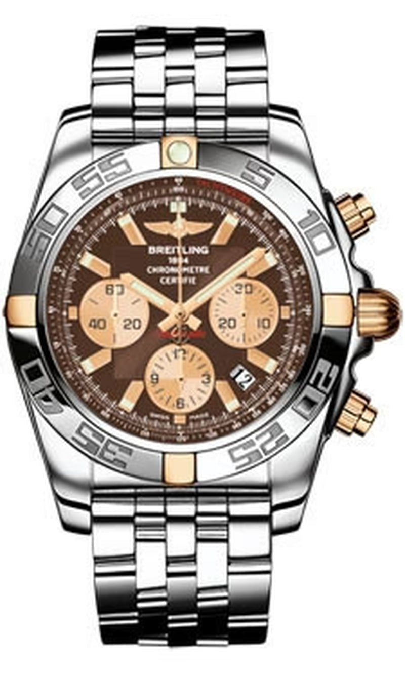 '- Chronomat 44 Two-Tone Polished Bezel - Pilot Bracelet