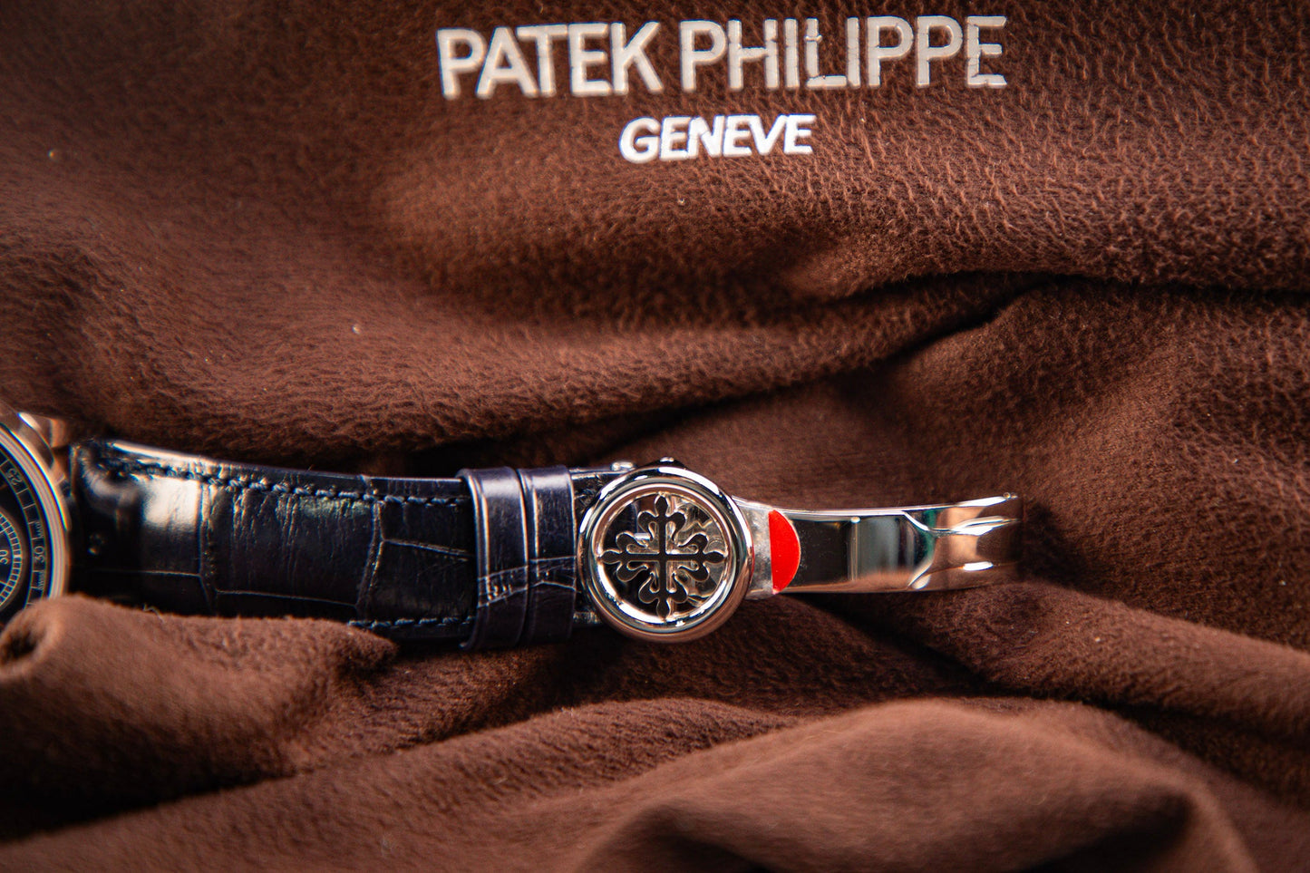 Patek Philippe Grand Complications 41.3 mm Blue Dial Platinum   Leather Strap 5236P-001