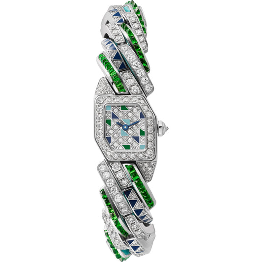 Cartier Maillon De Cartier 16mm Quartz WJBJ0008 Diamond Tsavorttes Lacquer Dial
