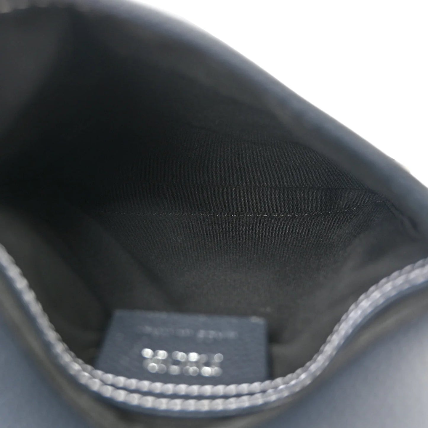 X KAWS Grained Calfskin Saddle Pouch Blue Multicolor