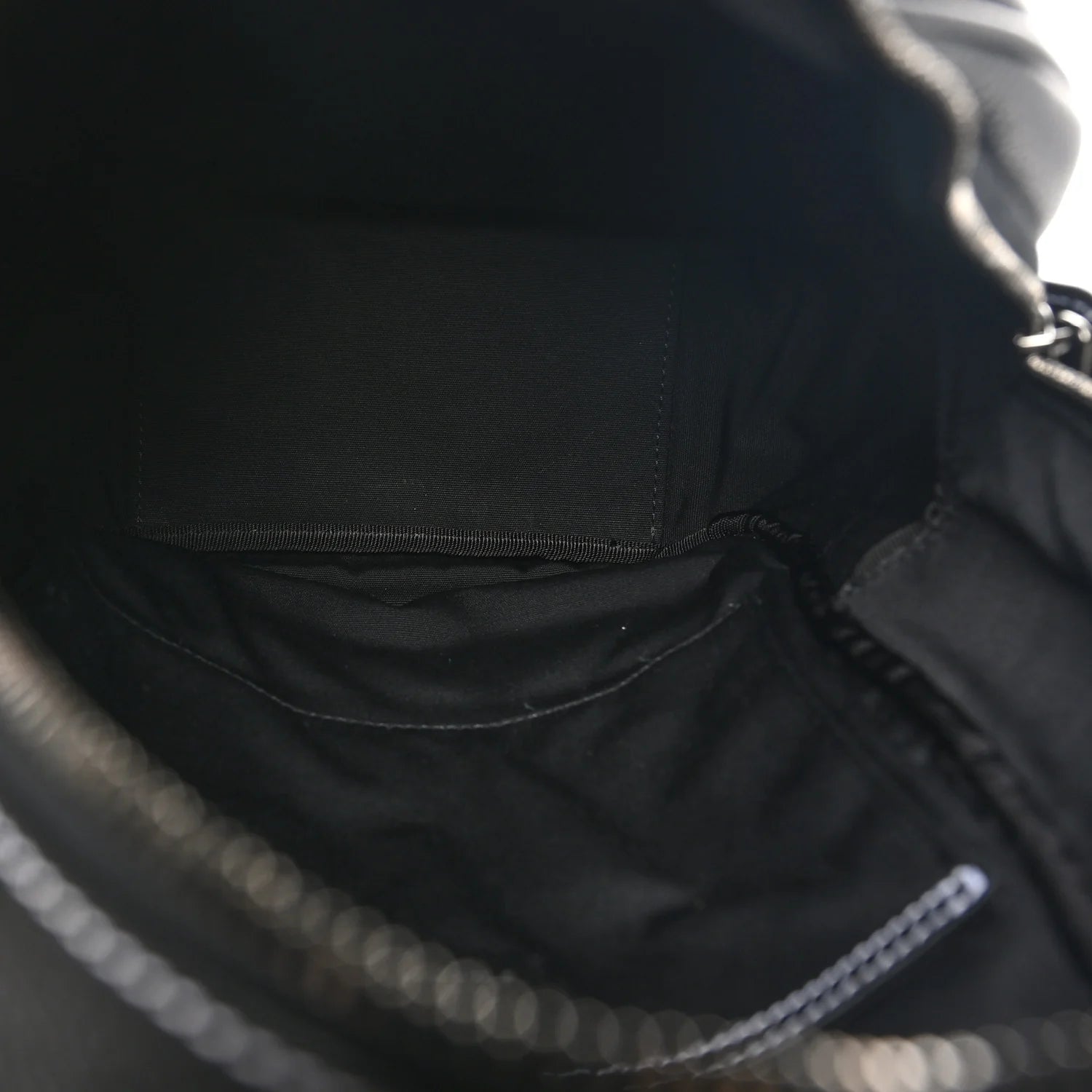 X PETER DOIG Grained Calfskin Slingbag Backpack Black