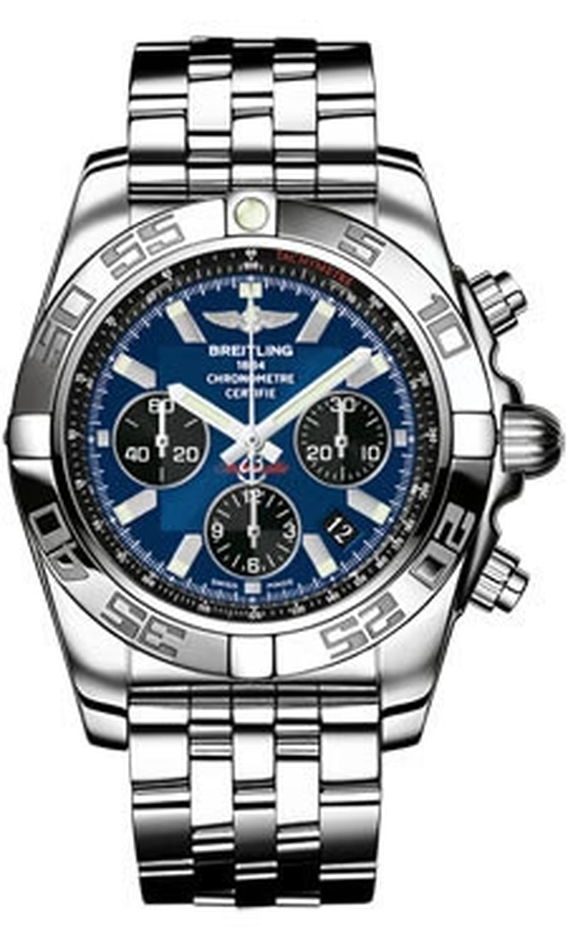 '- Chronomat 44 Steel Polished Bezel - Pilot Bracelet
