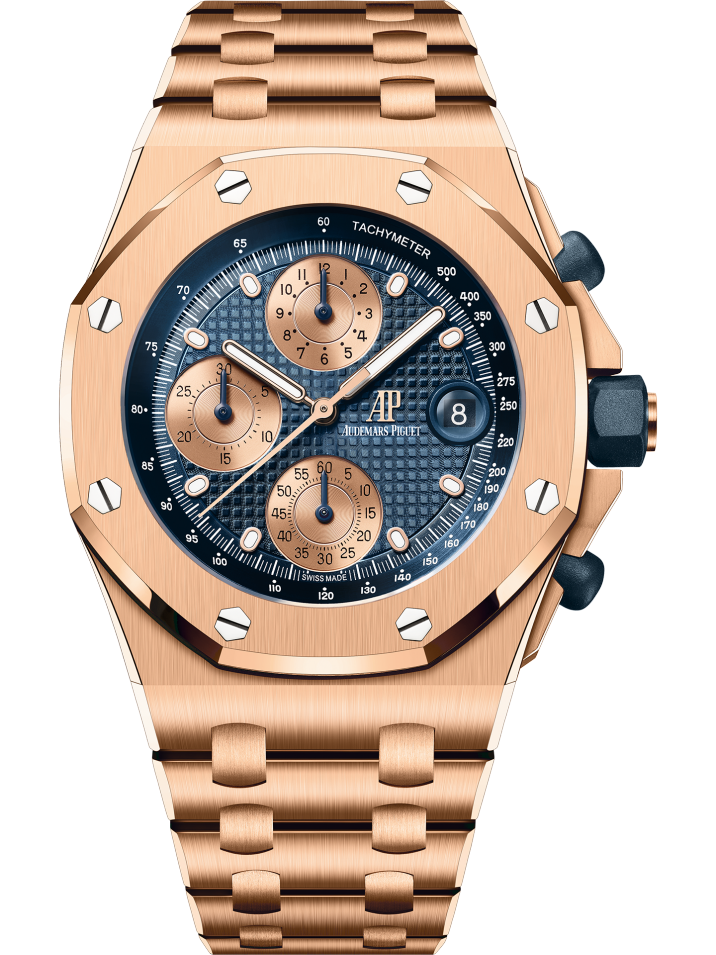 Audemars Piguet Royal Oak Offshore Selfwinding Chronograph "The Beast" 42mm Rose Gold Blue Dial 26238OR.OO.2000OR.01