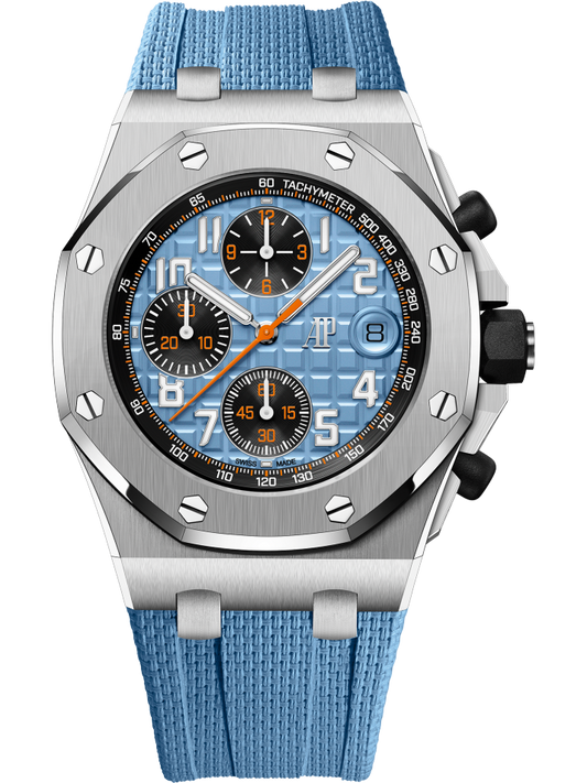 Audemars Piguet Royal Oak Offshore Selfwinding Chronograph 42mm Stainless Steel Blue Dial Rubber Strap 26238ST.OO.A340CA.01