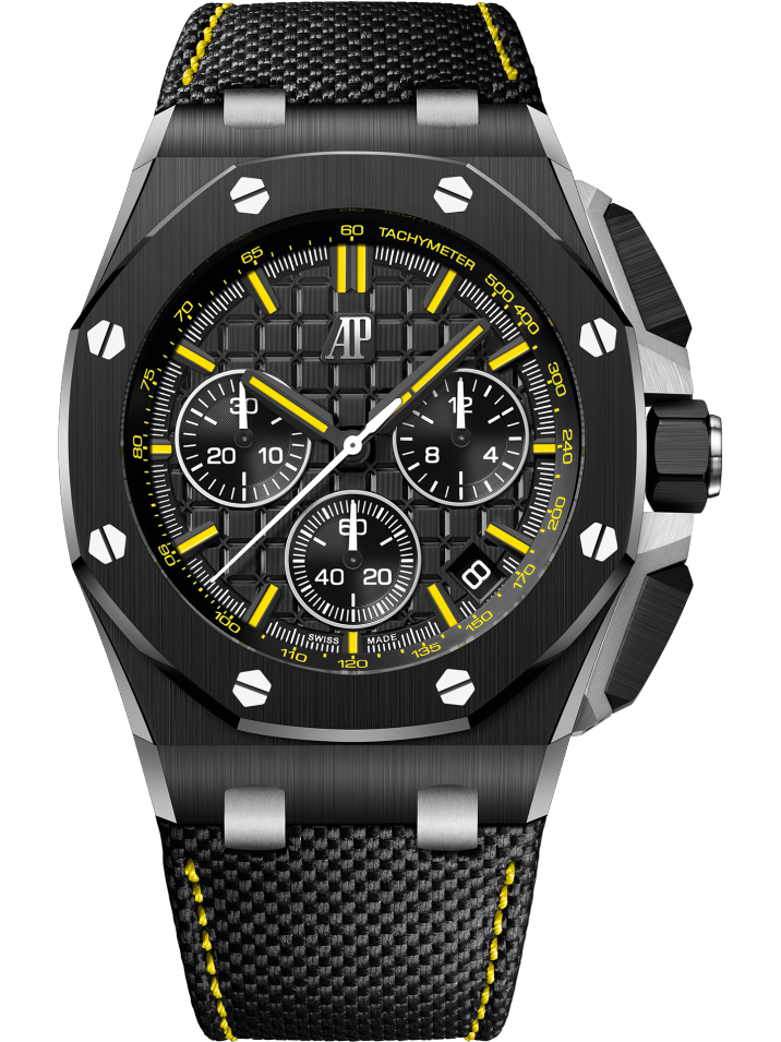 Audemars Piguet Royal Oak Offshore Chronograph "End of Days" 43mm Ceramic Black Yellow Dial 26420CE.OO.A005VE.01