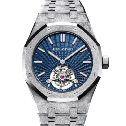 Audemars Piguet Grande Tapisserie Royal Oak 41mm Blue Dial Frosted White Gold 26520BC.GG.1224BC.01