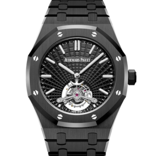 Audemars Piguet Royal Oak Tapisserie Evolutive 41mm Black Dial Black Ceramic Bracelet 26522CE.OO.1225CE.01