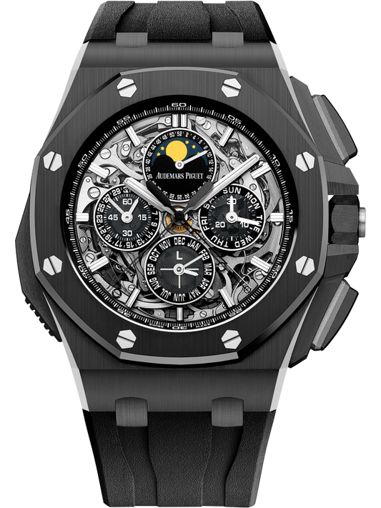 Audemars Piguet Royal Oak Offshore Grande Complication 44mm Black Ceramic Sapphire Dial Rubber Strap 26582CE.OO.A002CA.01