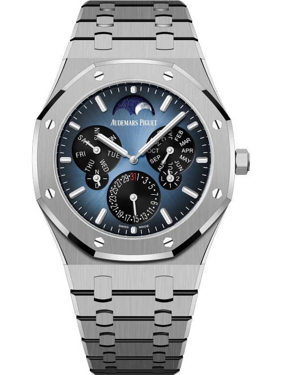 Audemars Piguet Royal Oak 26586TI.OO.1240TI.01, Titanium, Blue Dial, 41mm