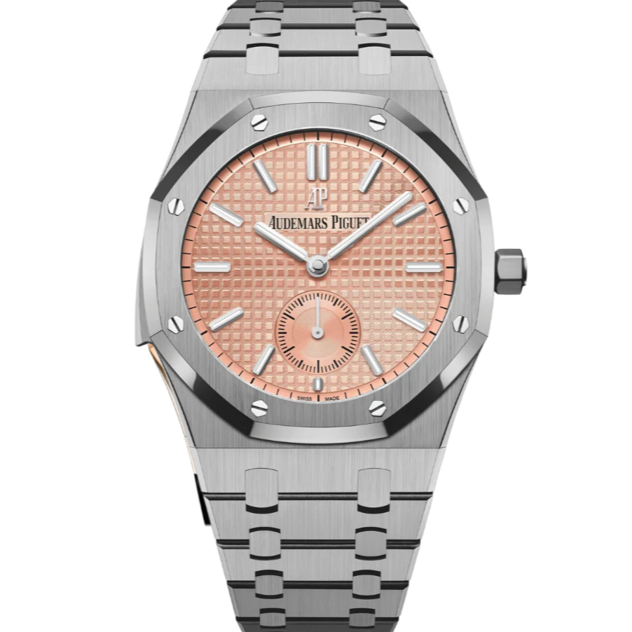 Audemars Piguet Grande Tapisserie Royal Oak 42mm Salmon Dial Titanium 26591TI.OO.1252TI.02