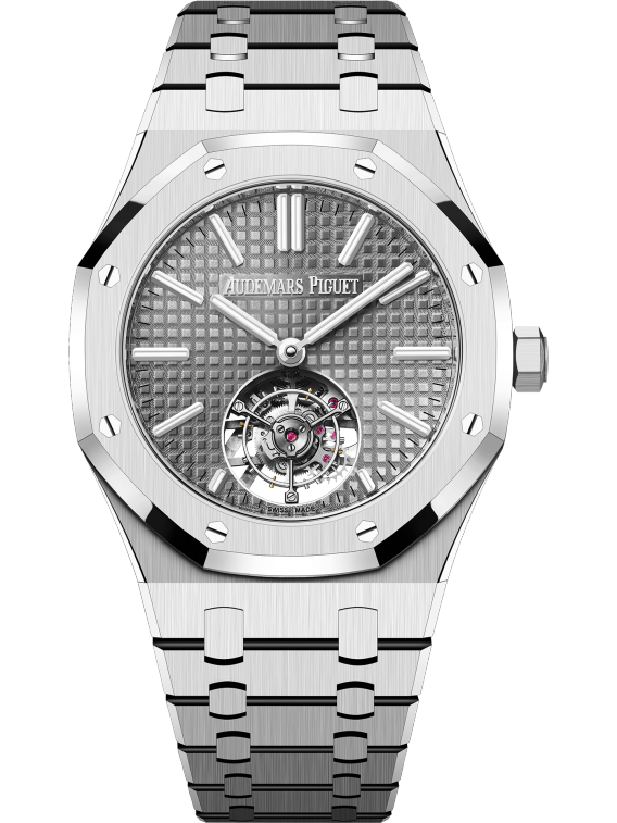 Audemars Piguet Royal Oak 26730ST, Tourbillon, Steel, Grey Index Dial