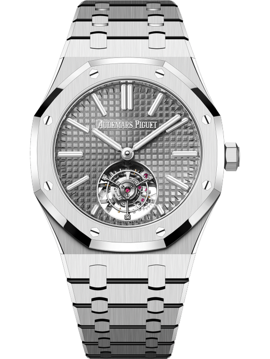 Audemars Piguet Royal Oak 26730ST, Tourbillon, Steel, Grey Index Dial