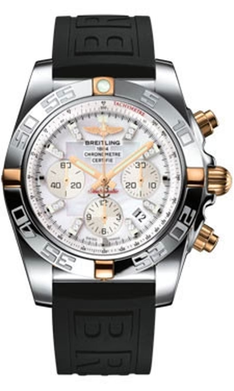 '- Chronomat 44 Two-Tone Polished Bezel - Diver Pro III Strap