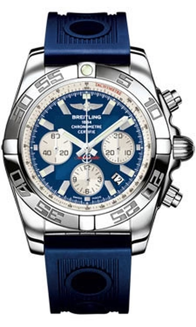 '- Chronomat 44 Steel Polished Bezel - Ocean Racer Strap