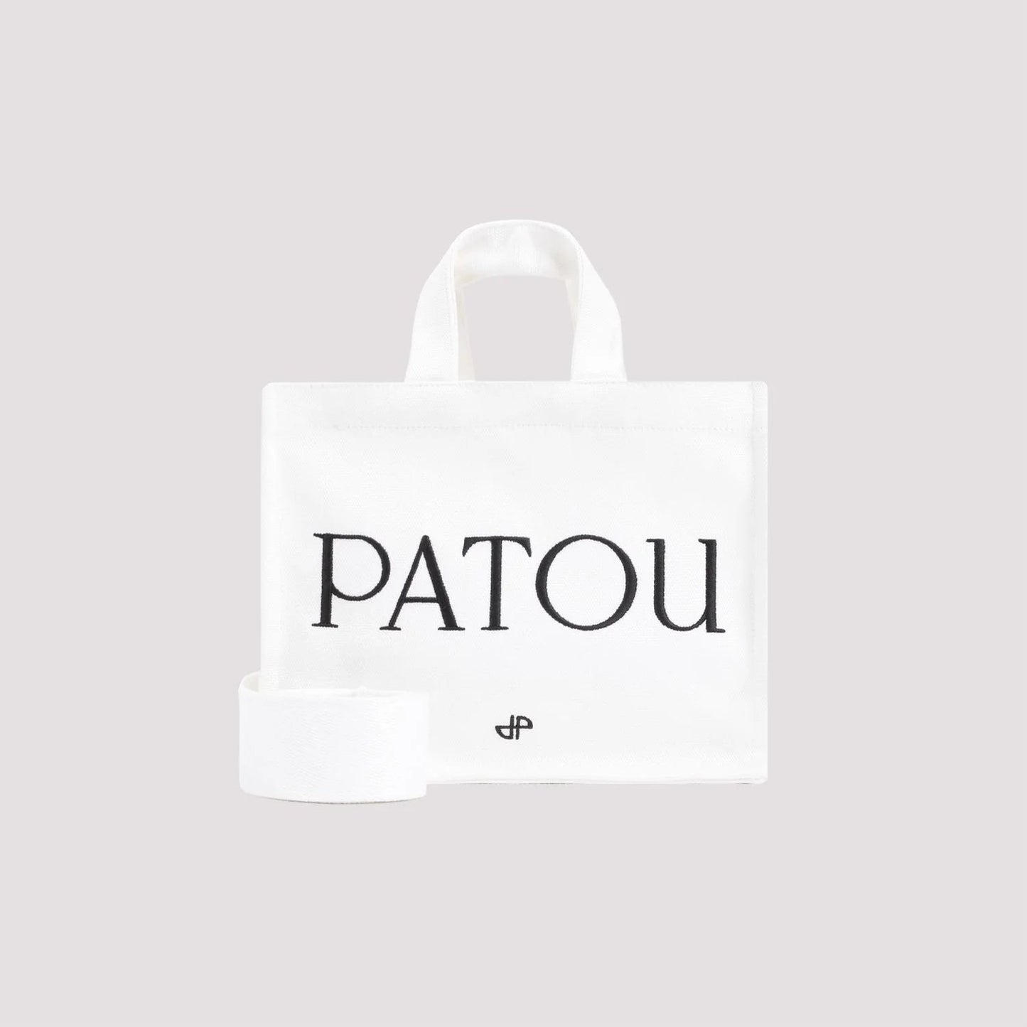 WHITE CANVAS SMALL TOTE  SHOPPING BAG