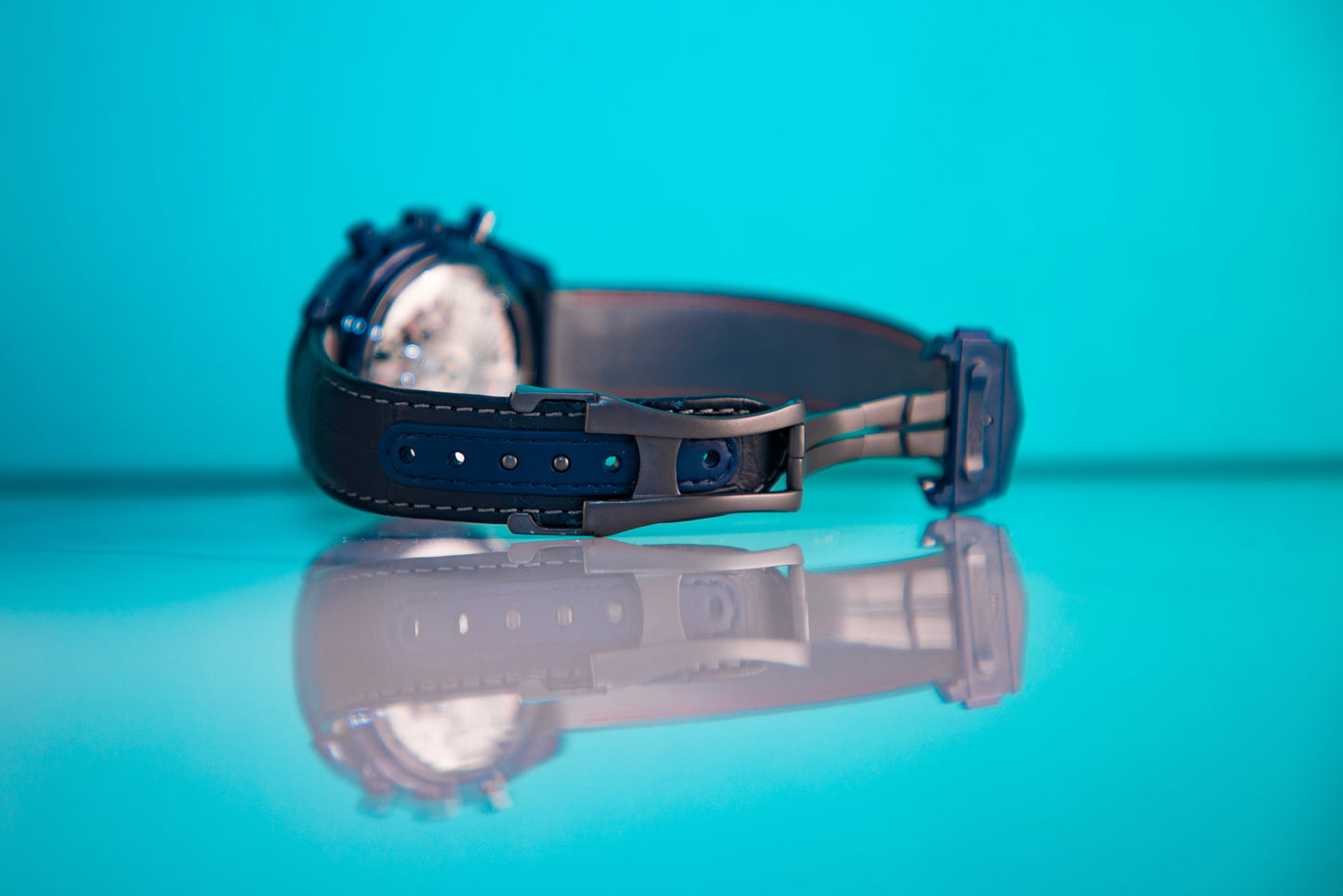 Omega Speedmaster  Moonphase  Blue Dial 44.25 mm  Blue ceramic Strap 304.93.44.52.03.001