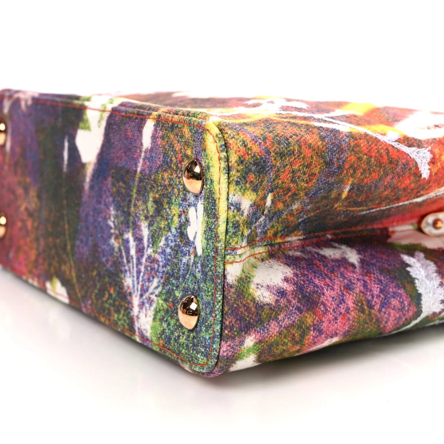 X SAM FELLS Canvas Embroidered Arty Capucines PM Multicolor