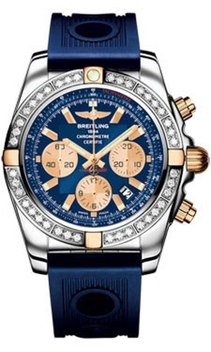 '- Chronomat 44 Two-Tone 40 Diamond Bezel - Ocean Racer Strap