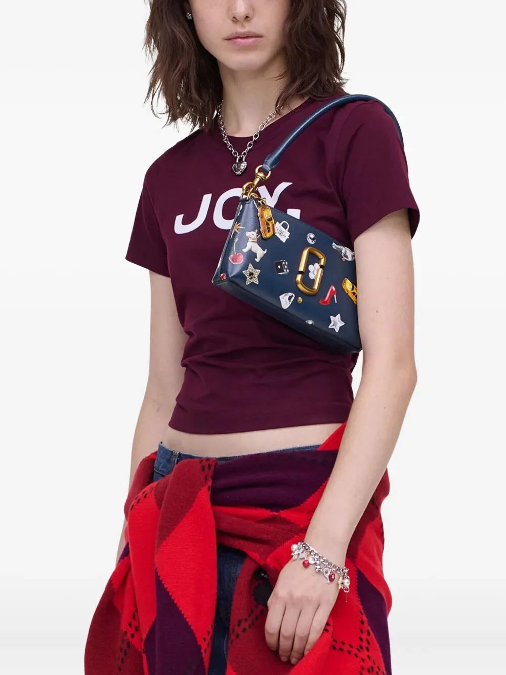 "THE POCHETTE" TRINKET PRINTED SNAPSHOT SLG SHOULDER BAG