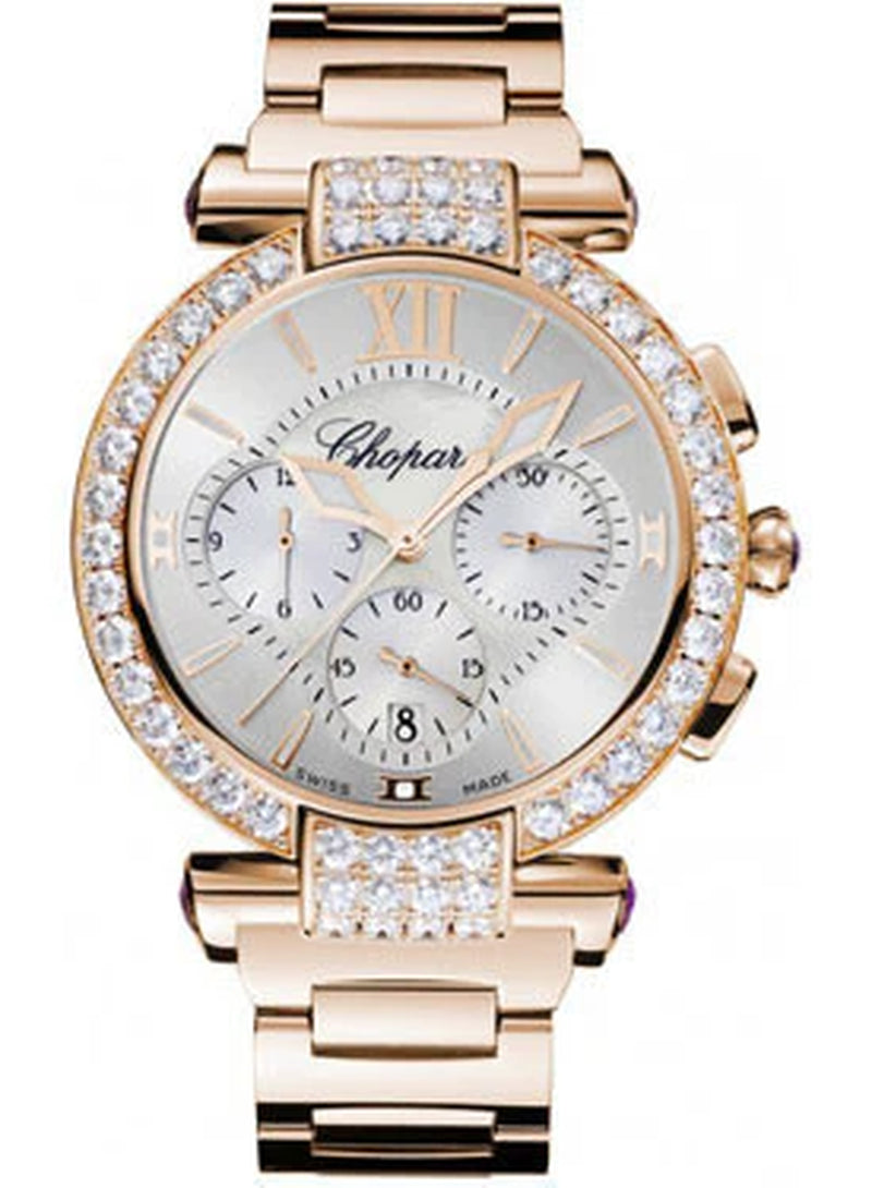 '- Imperiale - Chronograph - Rose Gold - Diamond Bezel