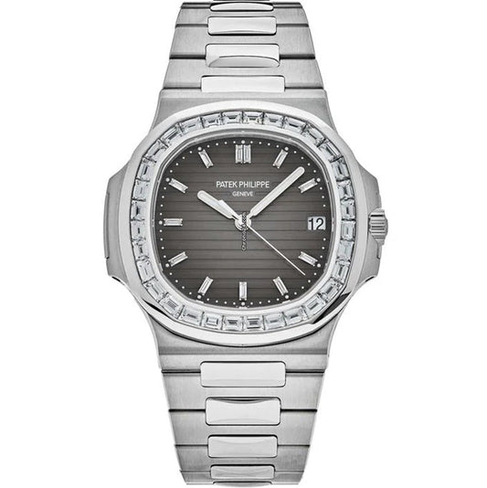 Patek Philippe Nautilus 5711/110P-001 Platinum Grey Dial Diamond Bezel