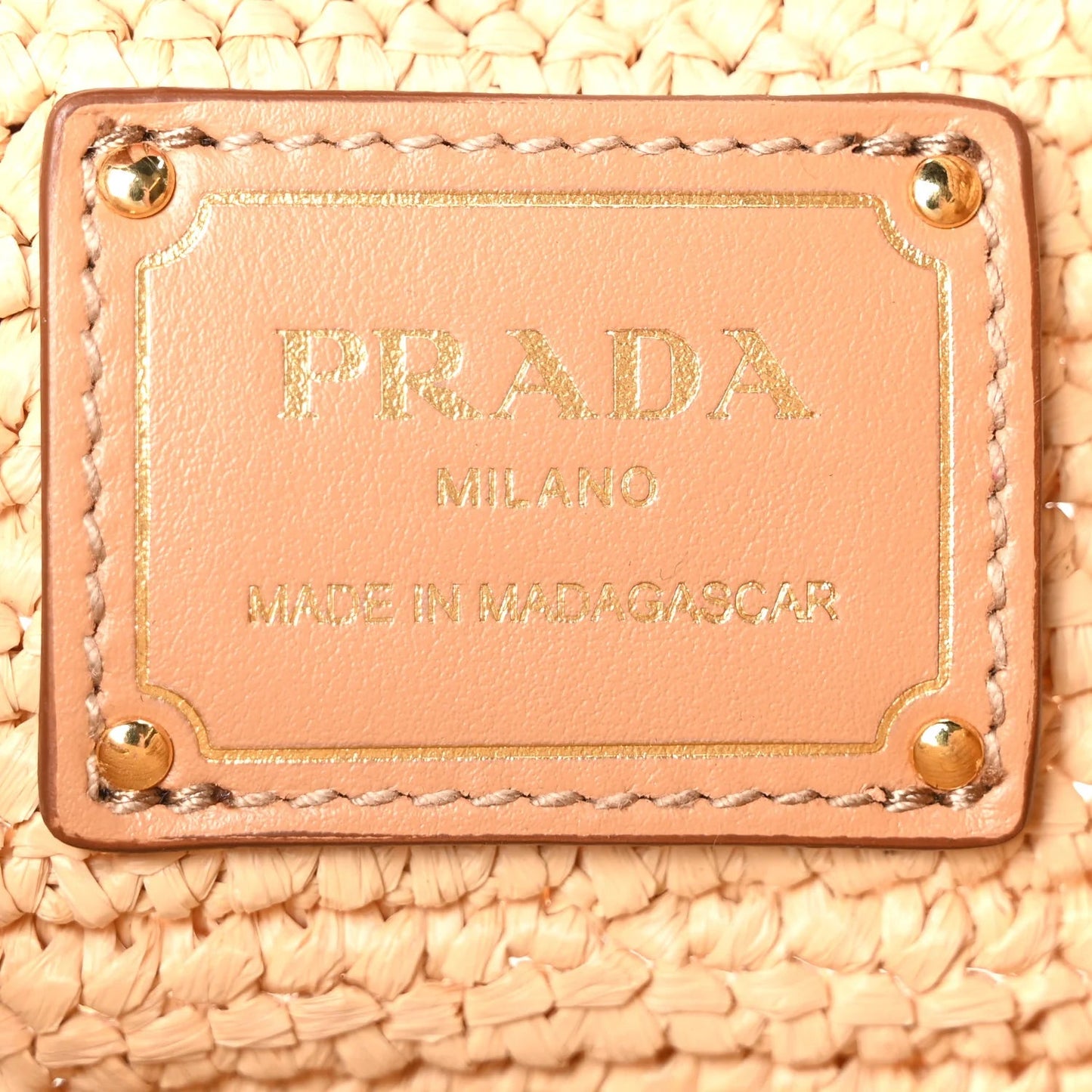 Yarn Raffia Effect Crochet Small Bucket Bag Naturale