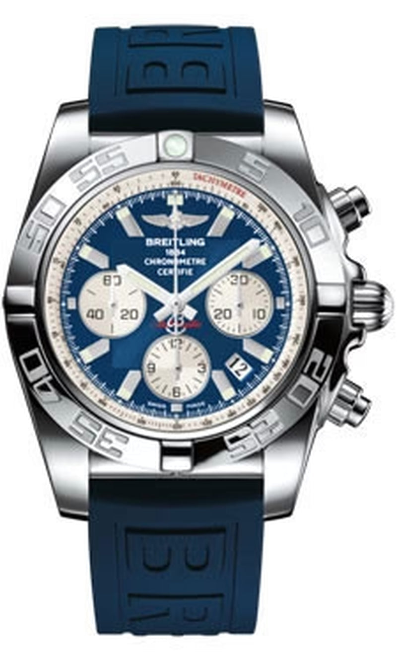 '- Chronomat 44 Steel Polished Bezel - Diver Pro III Strap