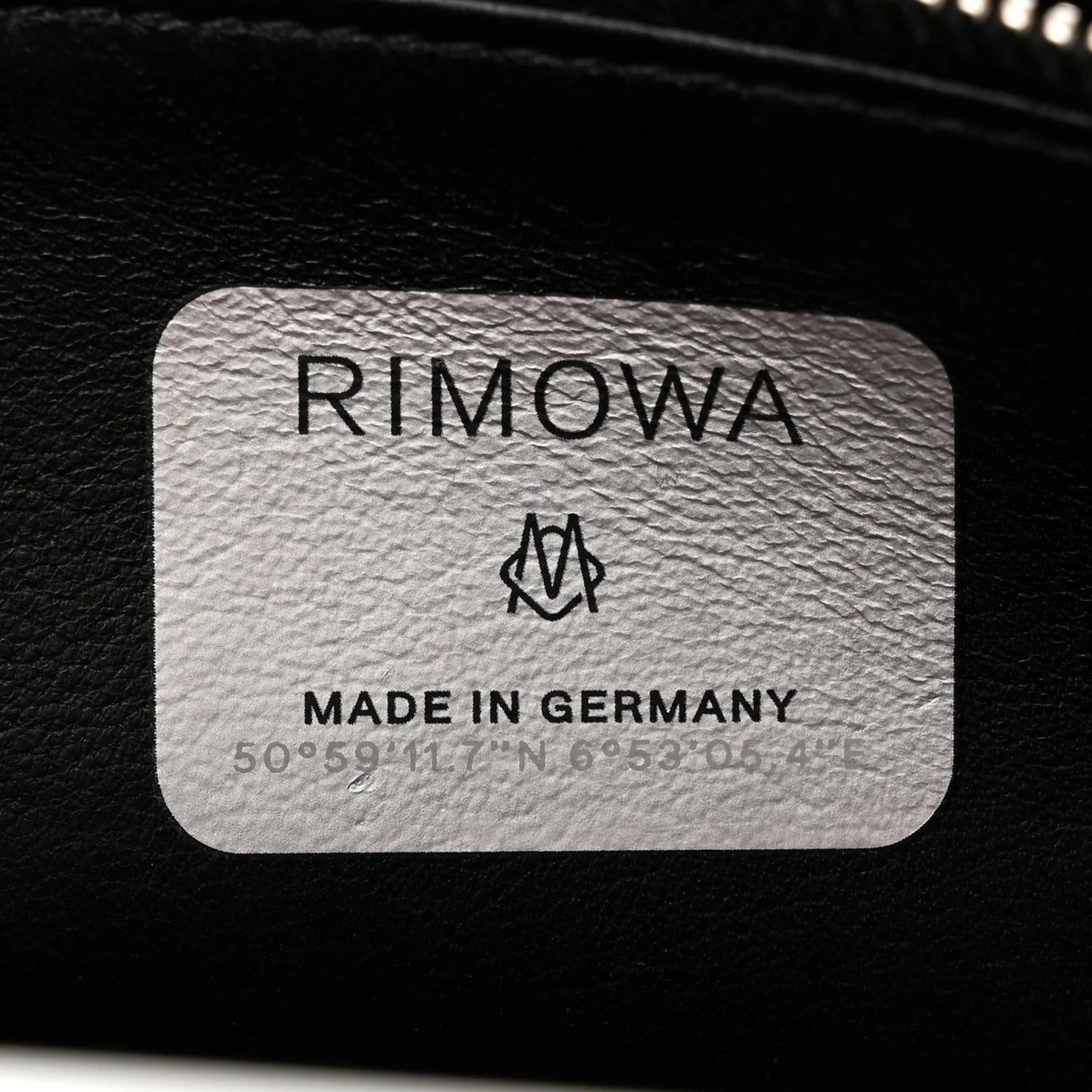 X RIMOWA Aluminum Personal Clutch on Strap Black