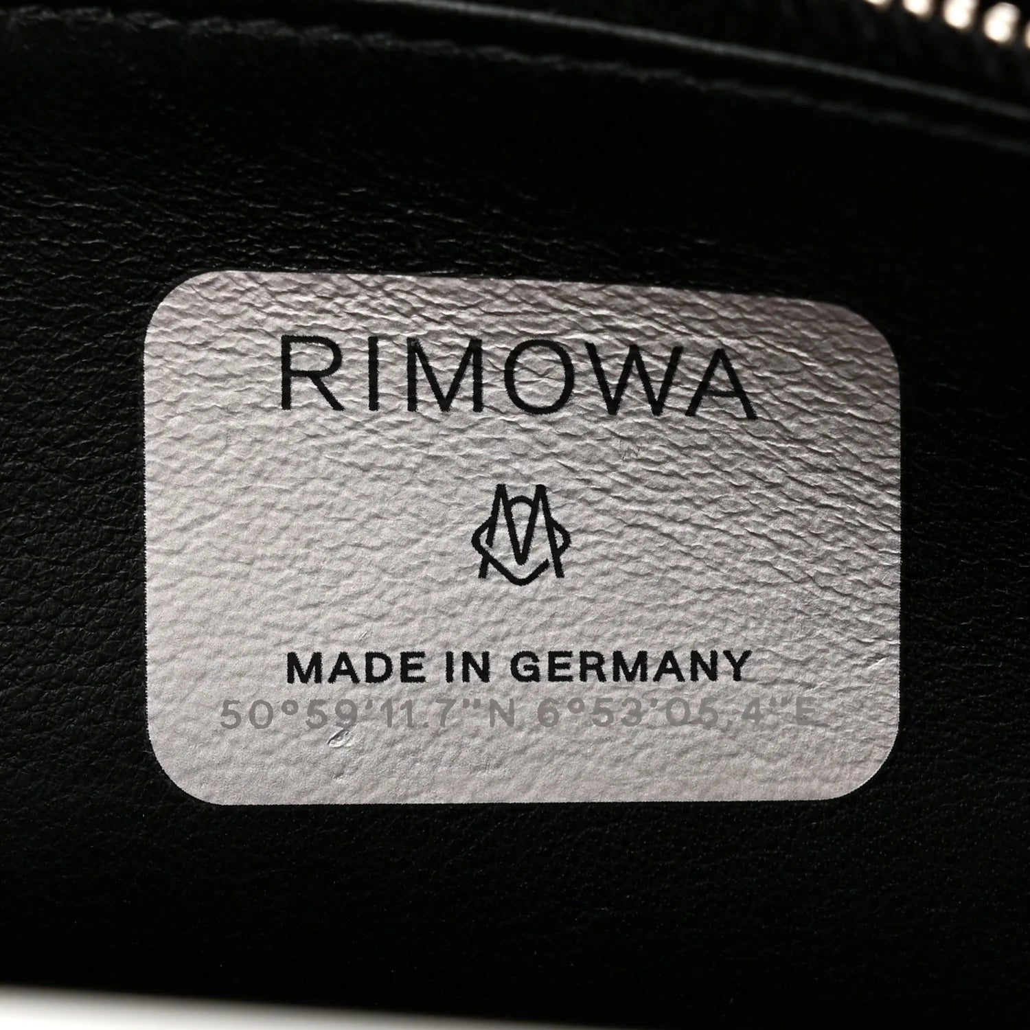 X RIMOWA Aluminum Personal Clutch on Strap Black