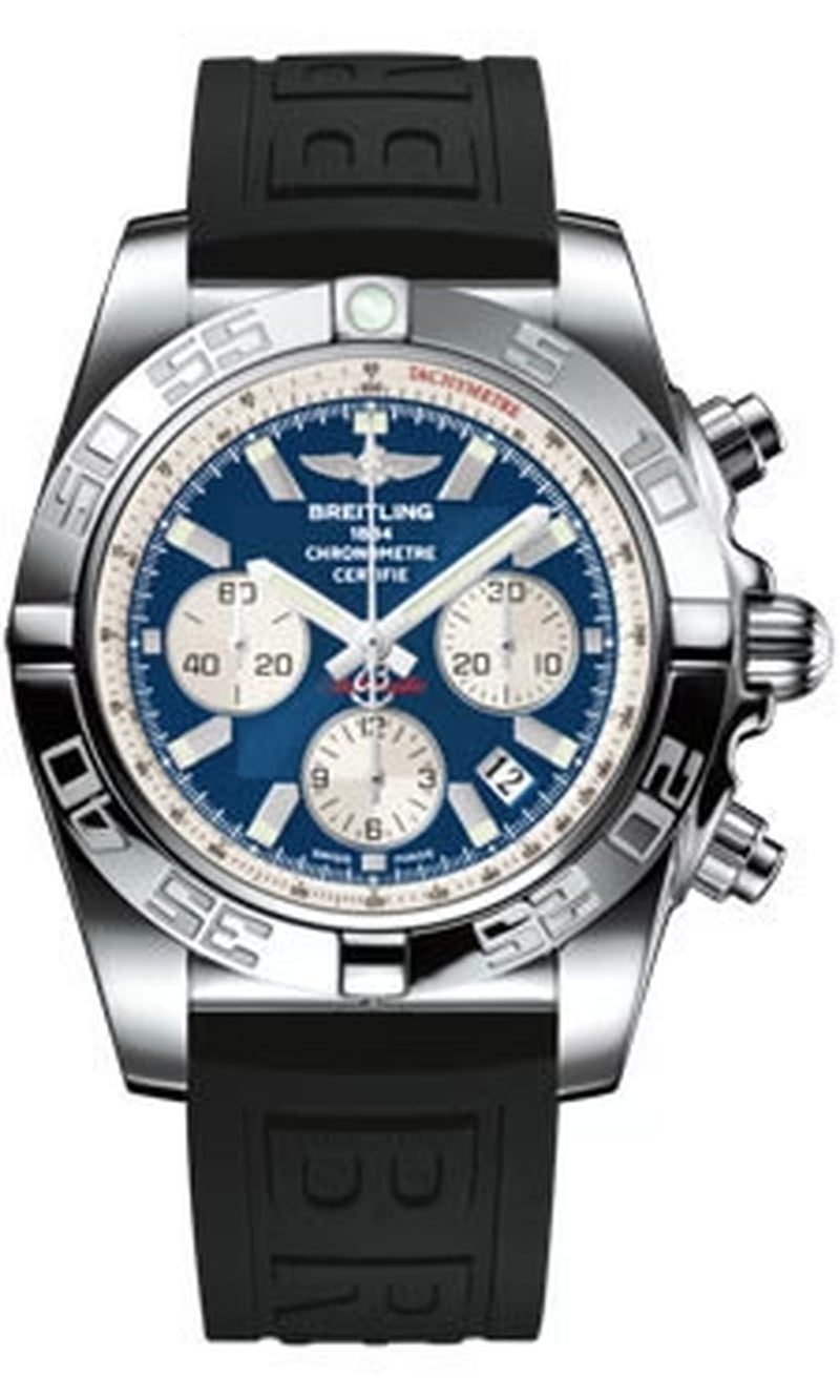 '- Chronomat 44 Steel Polished Bezel - Diver Pro III Strap