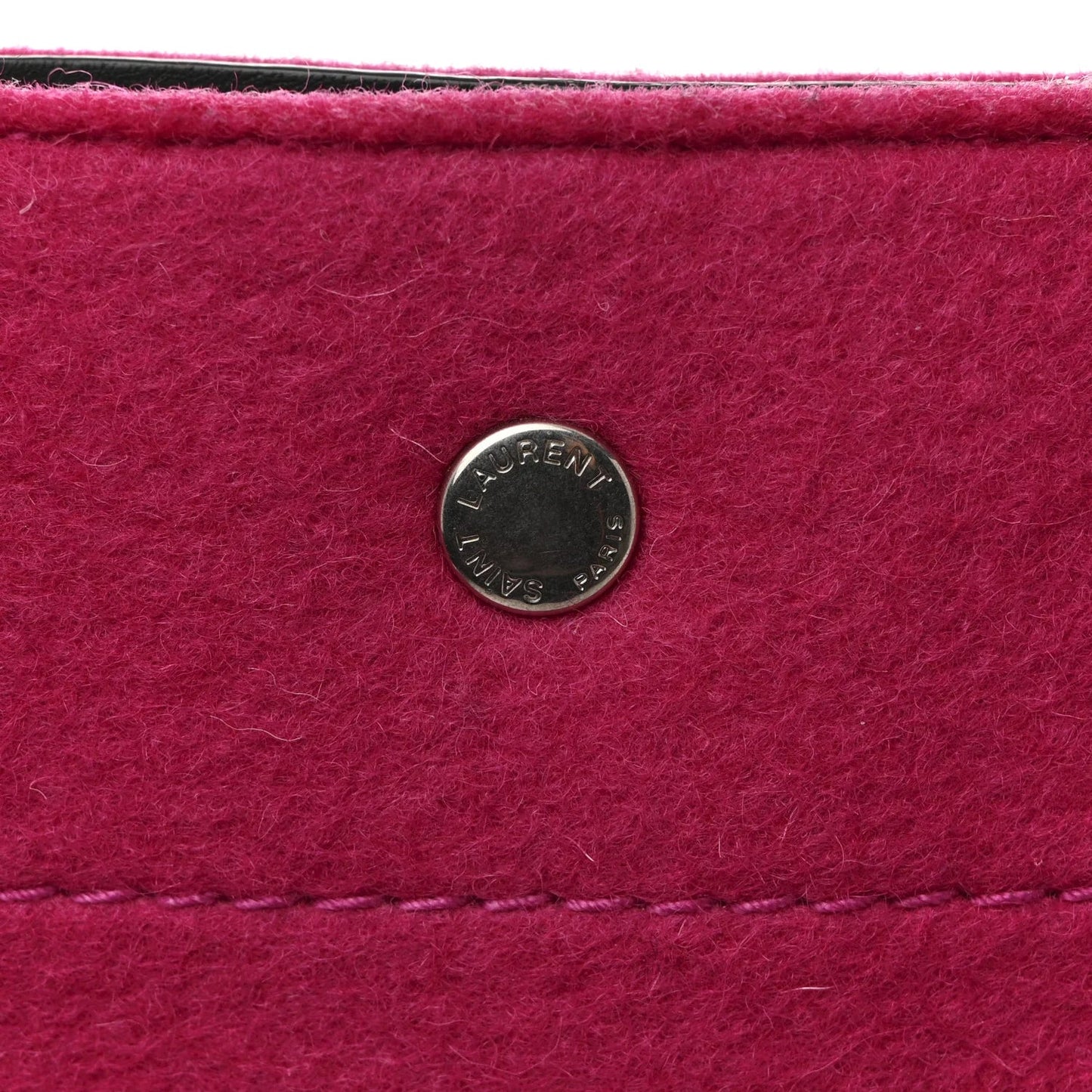 Wool Rive Gauche Tote Fuchsia