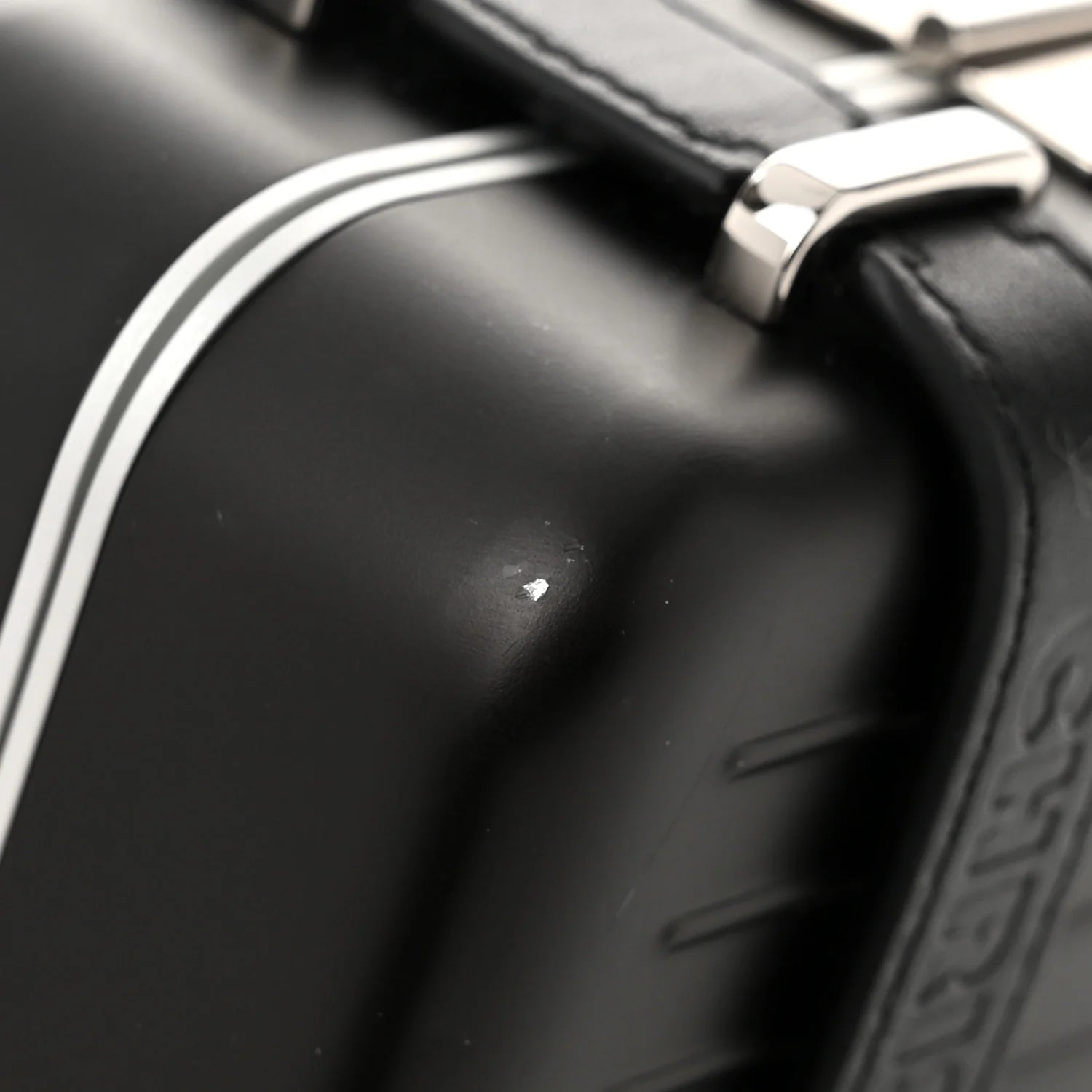 X RIMOWA Aluminum Personal Clutch on Strap Black