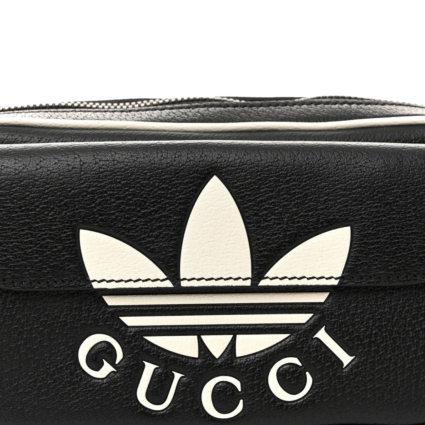X adidas Textured Dollar Calfskin Belt Bag Black