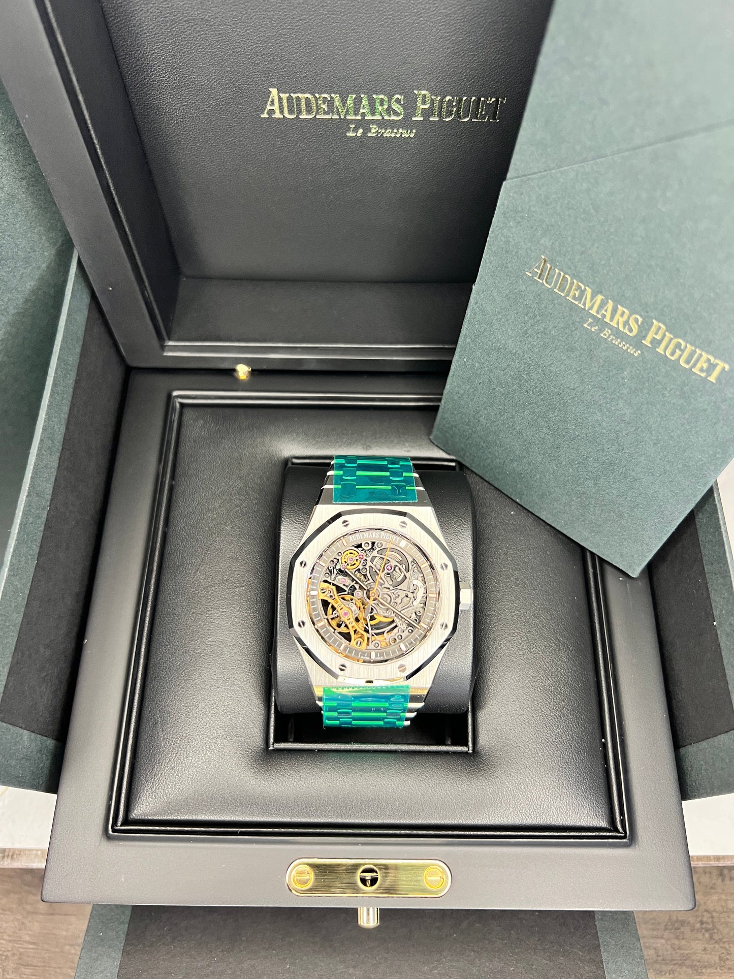 Audemars Piguet Royal Oak Double Balance Wheel Openworked | 15407ST.OO.1220ST.01 | Unworn Complete Box Papers