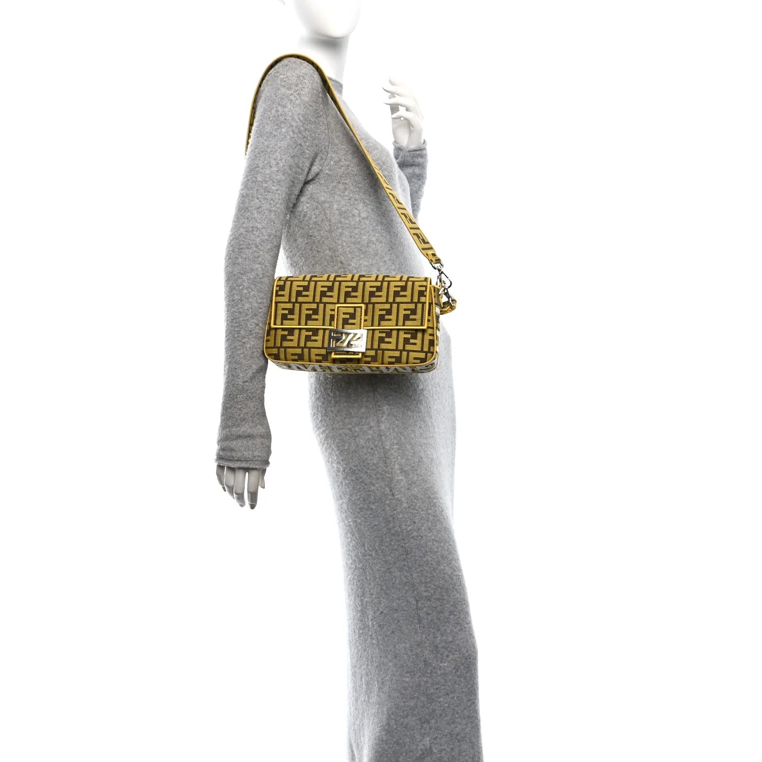 X FRGMT Woven Fabric Jacquard FF Embroidered Baguette Mimosa