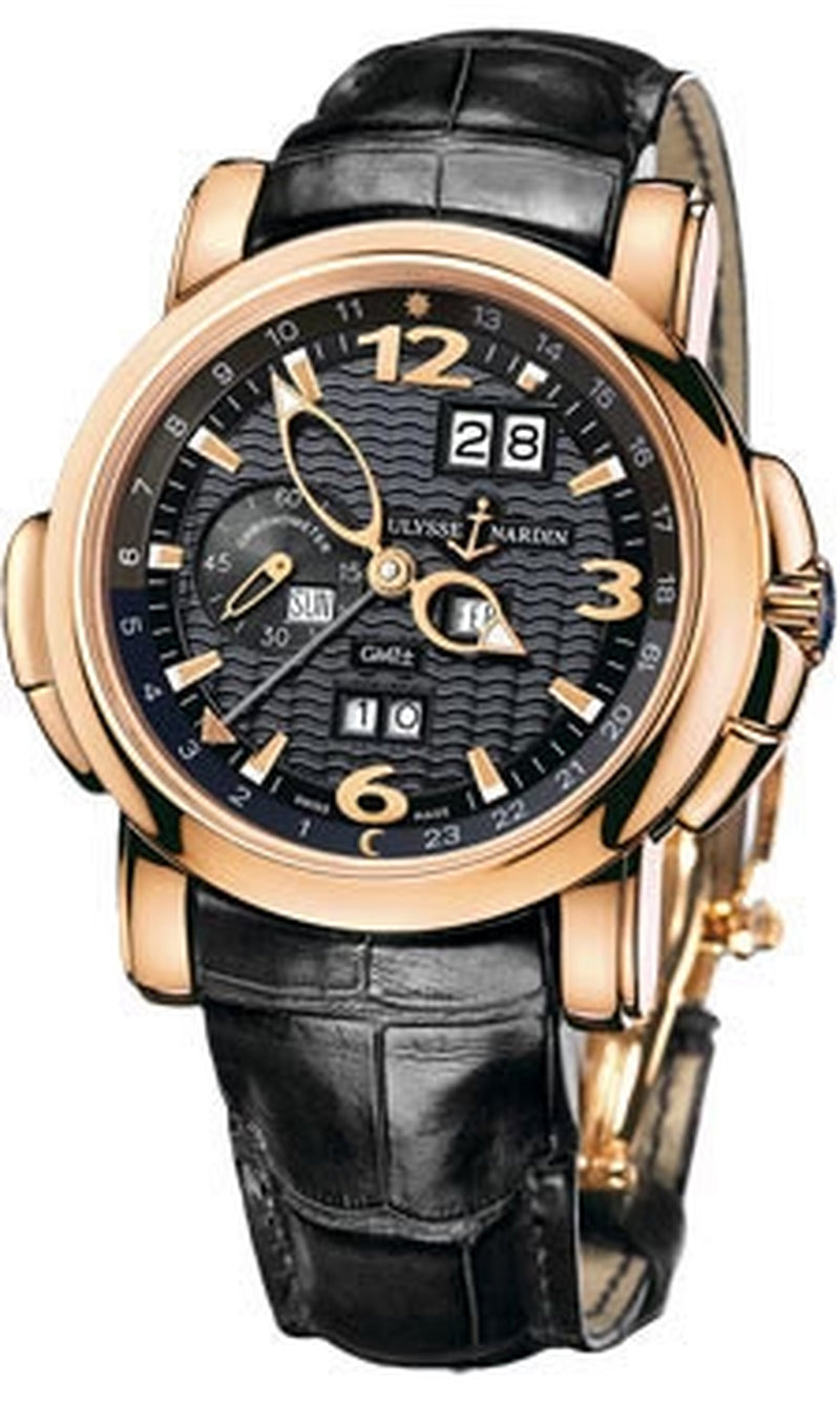 '- GMT Perpetual 42 Mm - Rose Gold - Leather Strap
