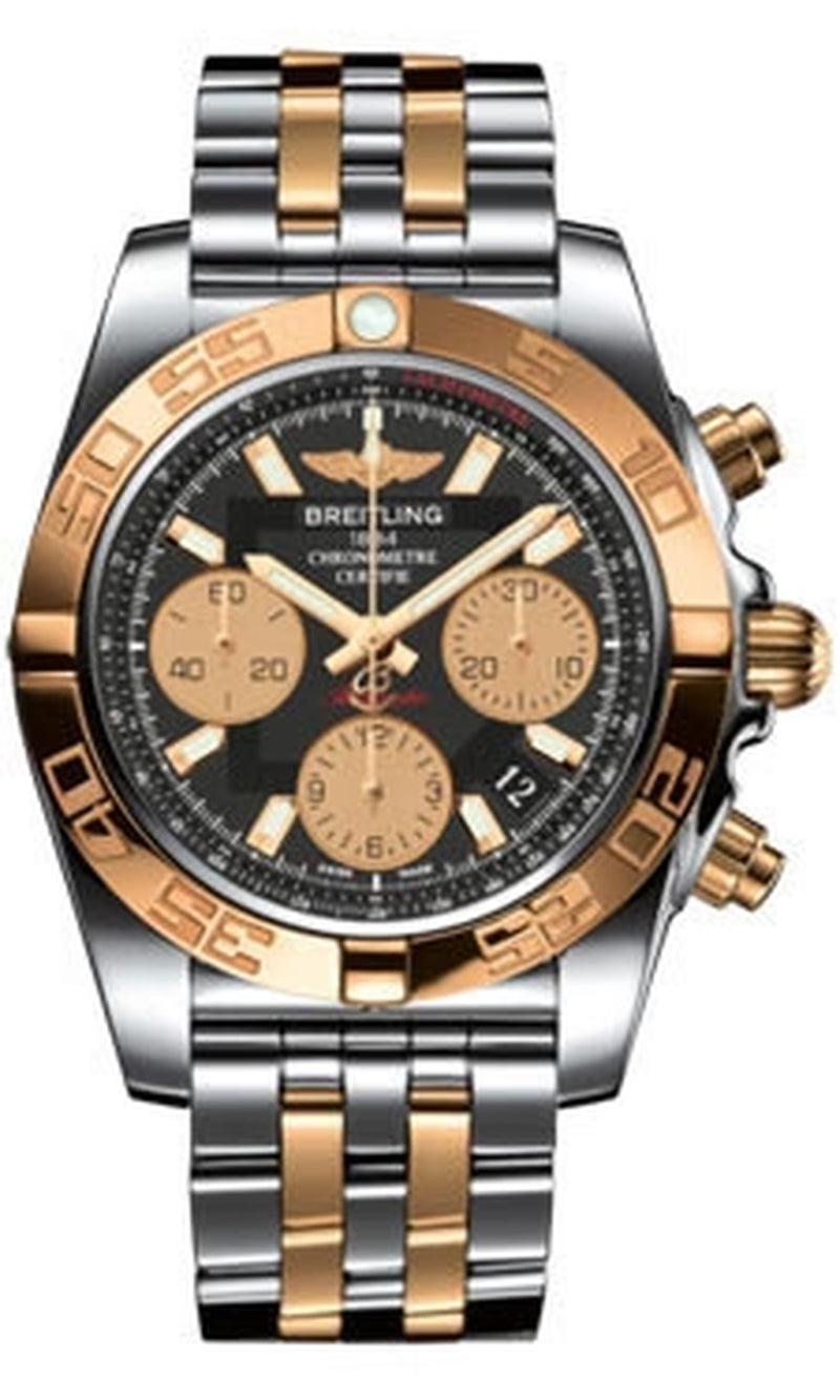 '- Chronomat 41 Steel and Gold - Steel and Gold Pilot Bracelet