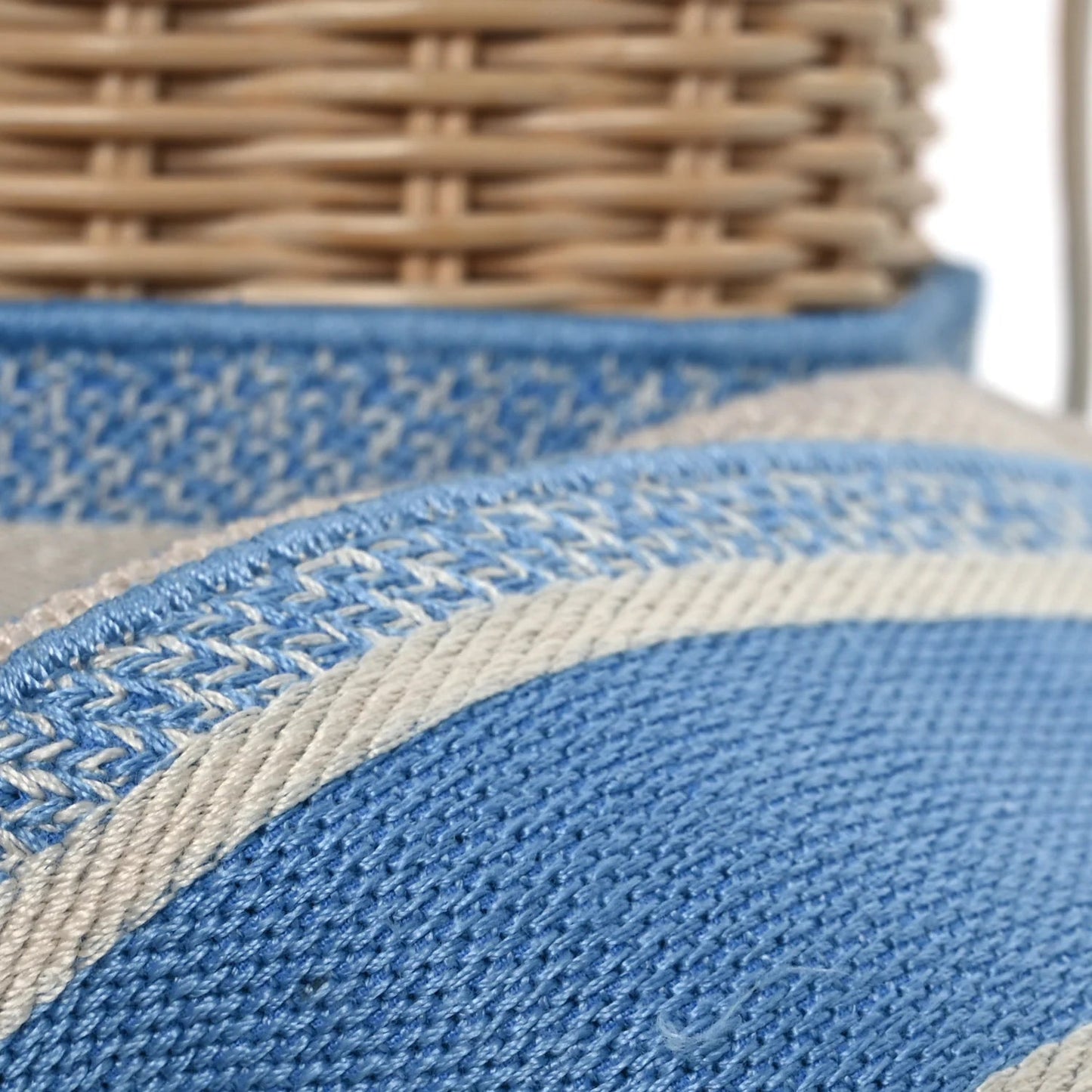 Wicker Oblique Medium Lady Dior Bag Cornflower Blue