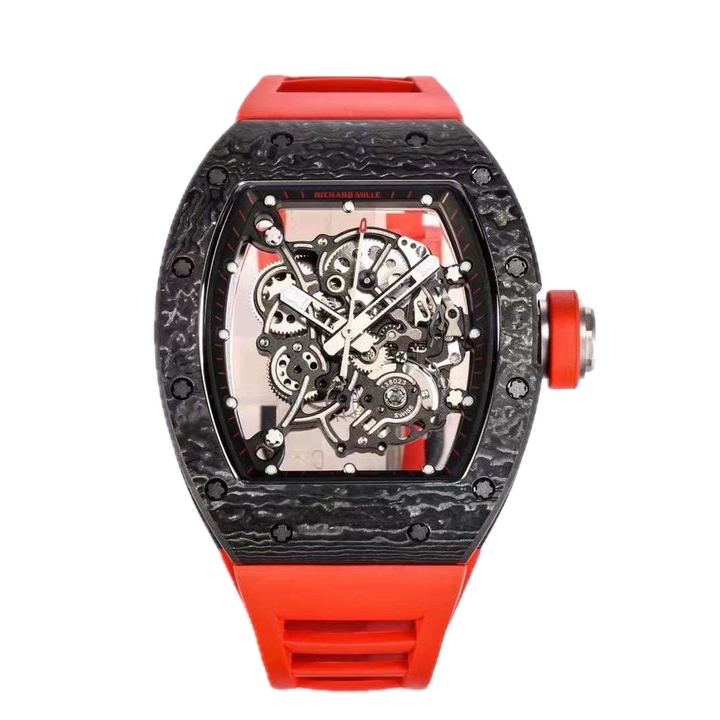 Richard Mille RM055 Bubba Watson "Dark Legend" 42.7 mm x 50 mm Transparent Dial NTPT Rubber Strap