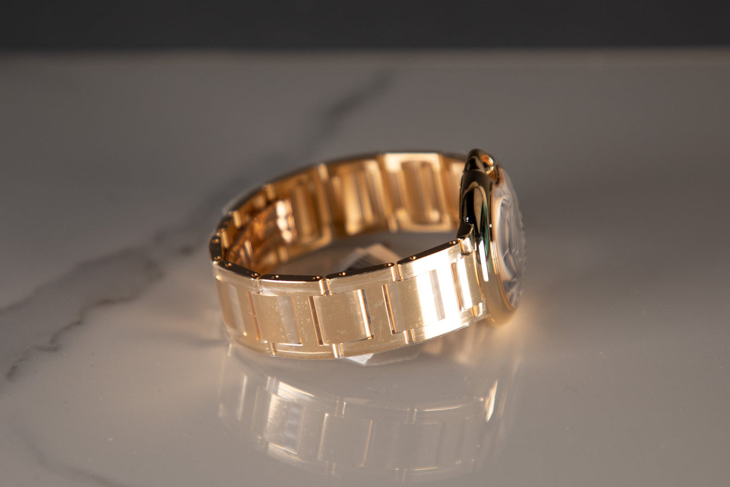 Cartier Ballon Bleu 36 mm Yellow gold Silver Dial Bracelet WGBB0046