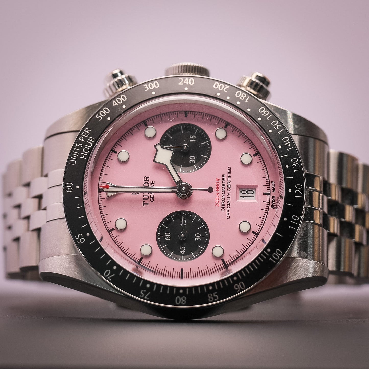 Tudor Black Bay Pink Dial Chrono 79360N