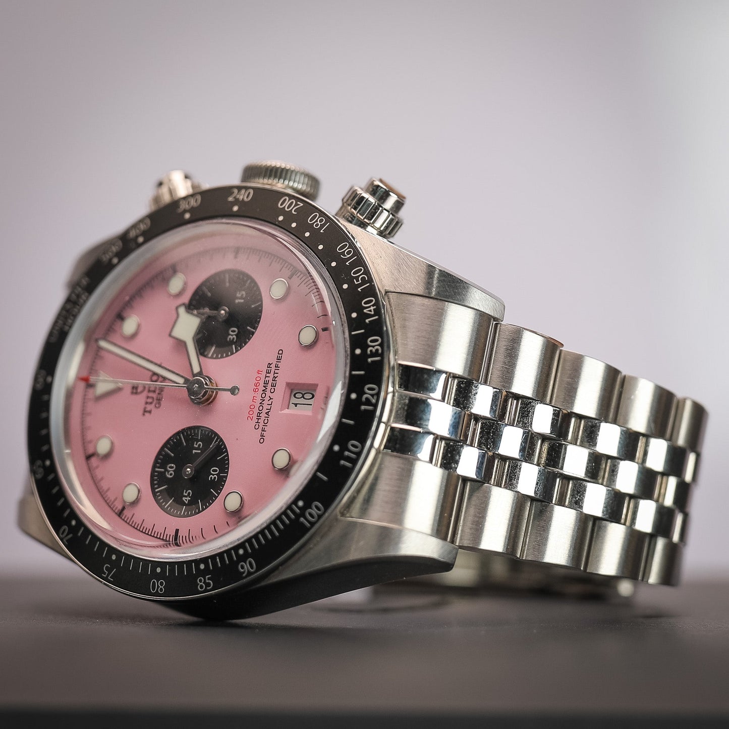 Tudor Black Bay Pink Dial Chrono 79360N