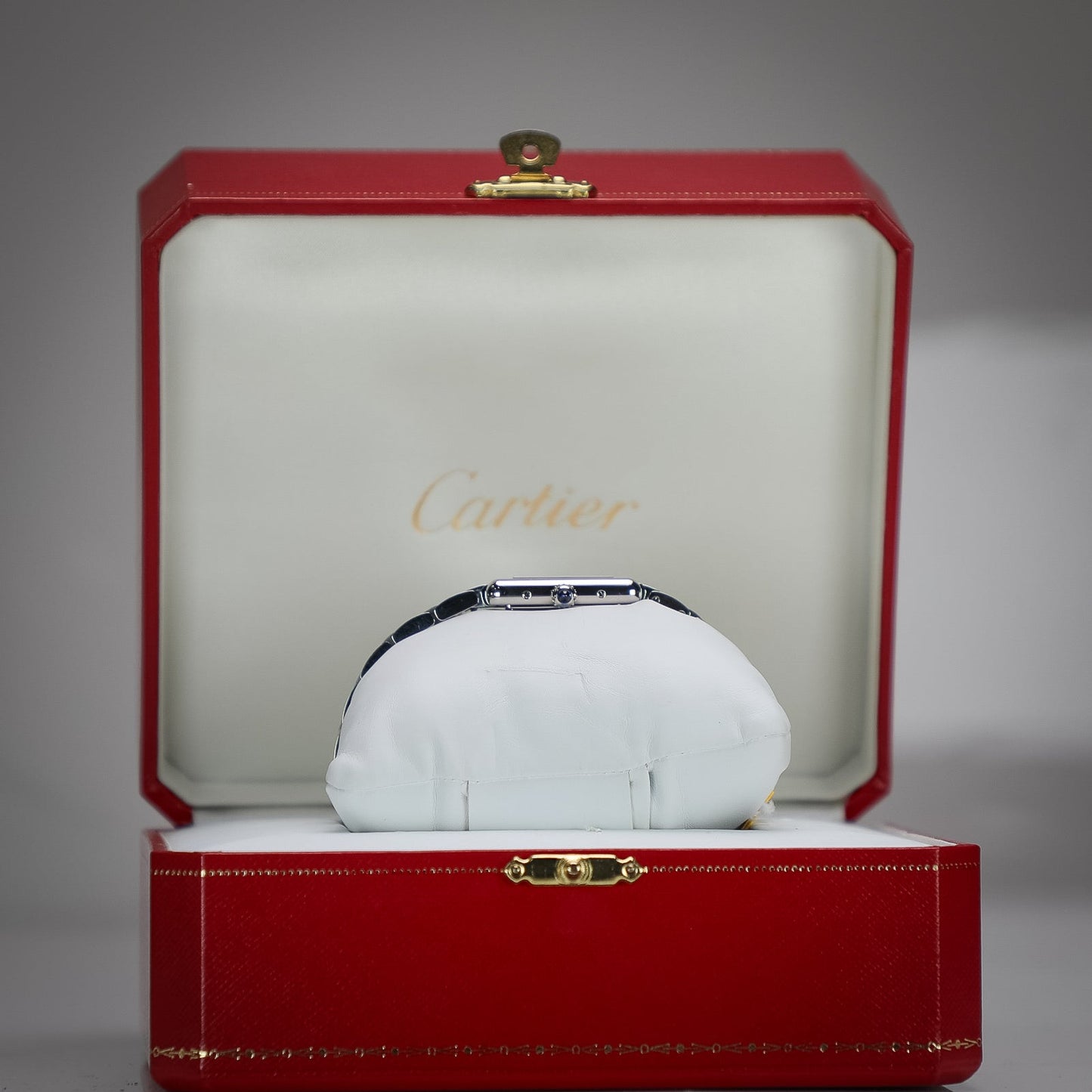 Cartier Tank Must 29.5 mm x 22.0 mm Silver Dial Steel Bracelet WSTA0107