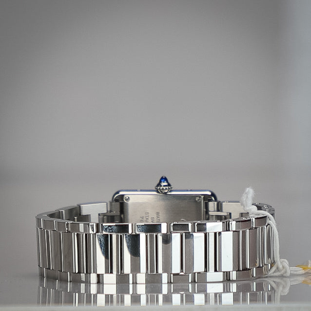 Cartier Tank Must 29.5 mm x 22.0 mm Silver Dial Steel Bracelet WSTA0107