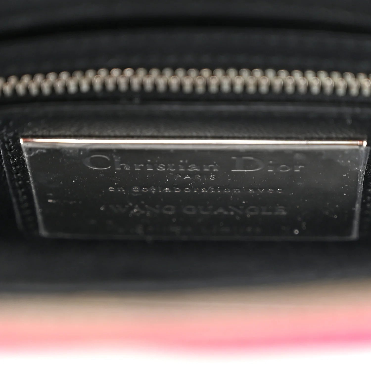 X WANG GUANGLE Technical Fabric Acrylic PVC Mini Lady Dior Multicolor